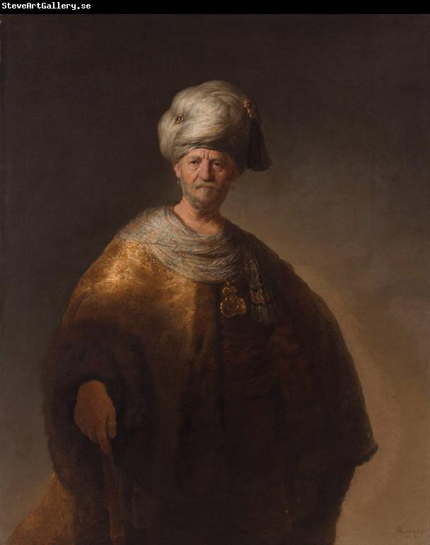 REMBRANDT Harmenszoon van Rijn A Man in oriental dress known as